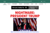 Huffington Post kalder det et mareridt, at Donald Trump sejrede ved præsidentvalget. Andre medier forholder sig mere neutralt. Screenshot: Huffingtonpost.com.