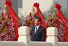 Chinese President Xi Jinping arrives at a wreath laying ceremony at the Monument to the People's Heroes in Tiananmen Square, marking the 70th anniversary of the founding of the People's Republic of China, in Beijing, China September 30, 2019. REUTERS/Thomas Peter