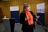 - Med aftalen holder vi hånden under de økonomisk pressede kulturinstitutioner, foreningslivet og idrætsaktørerne rundtomkring i landet, så de fortsat kan holde hjulene i gang, siger kulturminister Joy Mogensen. Foto: Philip Davali/Ritzau Scanpix
