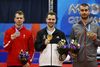 Bordtennisspilleren Jonathan Groth (til venstre) vandt sølv ved European Games i 2019, hvilket sikrede ham en billet til OL i 2020. Nu er legene udskudt på grund af corona, men selv om legene først finder sted i 2021, så beholder Groth sin OL-billet. Foto: Vasily Fedosenko/Reuters