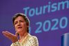 EU-kommissær Margrethe Vestager. Foto: Olivier Hoslet/AFP