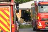 Bilen bragede direkte ind i huset. Foto: Presse-fotos.dk
