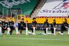 Spillerne fra FC Midtjylland og FC Nordsjælland knælede inden kampen for at markere sig i kampen mod racisme. Foto: Jens Dresling