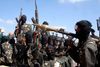 På dette arkivfoto ses al-Shabaab-krigere i Somalia.