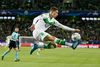 Julian Draxler er en af de store profiler hos Wolfsburg. Her er han i boldkontrol i den første kamp mod Real Madrid, som tyskerne overraskende besejrede 2-0 på hjemmebane. Foto: Michael Sohn/AP