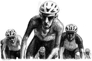 Tour de Frances primære fascinationskraft ligger ikke i selve cykelløbet, men i mytologien der omgiver det. Men essensen i formidlingen af løbet udgøres i virkeligheden af den allermest gennemførte kitsch, der overhovedet kan opdrives i sportens verden. 