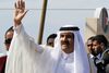 Den netop afgåede emir, Hamad bin Khalifa al-Thani, fra oliestaten Qatar.