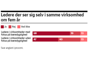 En ny undersøgelse bekræfter, at virksomheder skal have fokus på bæredygtighed for at holde på særligt unge ledere.