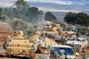 Pro-syriske tropper er i dag gået ind i den kurdisk-kontrollerede region Afrin for at hjælpe kurderne i deres kamp mod Tyrkiet. Foto: STR