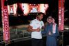 Anthony Joshua poserer med den saudiske sportsminister, prins Abdulaziz bin Turki bin Faisal bin Abdulaziz. Foto: Andrew Couldridge