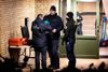 Ved onsdagens antiterroraktion var politiet også til stede ved en adresse i Valby. Foto: Nils Meilvang/Ritzau Scanpix