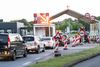 Grænsen i Kruså ved 5-tiden mandag morgen. Foto: Claus Fisker/Ritzau Scanpix