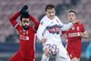 Erik Sviatchenko og FCM skal nyde minderne fra mødet med Liverpool FC i december, for midtjyderne får måske aldrig igen lov at møde fodboldens absolutte sværvægtere. Foto: Jens Dresling/Ritzau Scanpix