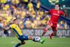 AGF havde alle tre nyindkøb med fra start, da holdet spillede første sæsonens første Superliga-kamp mod Brøndby IF på udebane. Her Brøndbys Josip Radoöević og AGF's Sigurd Haugen. Foto: Liselotte Sabroe/Ritzau Scanpix