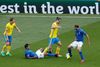 Zlatan Ibrahimovic kom ikke til nogen chancer i kampen mod Italien. Foto: AP