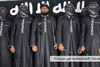 Hashim (i midten af billedet) figurerede på en overvågningsvideo, som Islamisk Stat offentliggjorde, da gruppen tog skylden for bombeangrebene. Foto: Aamaq News Agency/AFP