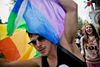 I modsætning til København Kommune har Aarhus besluttet, at de homoseksuelles regnbueflag kke skal veje på Rådhuset. Arkivfoto: Christian Klindt Sølbeck
