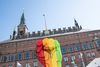 Copenhagen Pride Week blev skudt i gang mandag den 17. august 2020. På grund af covid-19 er årets pride er også anderledes ved, at der ikke er større arrangementer, og selve paraden og prideshowet foregår digitalt lørdag. Foto: Emil Helms/Ritzau Scanpix