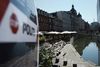 Den spanske trappe i Aarhus midtby er et af de tre corona-hotspots i Aarhus og var fredag formiddag stort set mennesketom. Foto: Morten Lau-nielsen