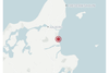 Lejren skal efter planen holdes på Kattegat Strand Camping i Øster Hurup. Kort: Datawrapper