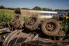Fredagens togulykke ved Bjerndrup, der har kostet en 60-årig kvinde livet, skete blot seks uger efter en anden dødsulykke ved en tilsvarende overkørsel i samme område. Foto: Mads Claus Rasmussen/Ritzau Scanpix