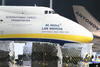 Den bevæbnede drone i Leipzig-lufthavnen blev fundet tæt på et af Antonov Airlines kæmpestore transportfly. Foto: News5/AFP