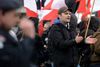 Dennis Giemsch har været byrådsmedlem for det ekstreme højreparti Die Rechte. Her er han ved en demonstration tidligere på året. Foto: dpa/AP