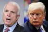 Donald Trump er ikke velkommen til søndagens begravelse af senator John McCain. Fotos: Brendan Smialowski, Mandel Ngan/AFP/Ritzau Scanpix