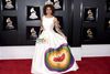 Joy Villa havde selv malet kjolen. Foto: AP/Evan Agostini/Invision