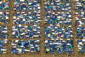 Organiseret campingkaos på Roskilde Festival. Foto: PR