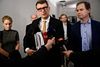 Troels Lund Poulsen forhandlede på Venstres vegne med finansminister Nicolai Wammen og de øvrige om bordet. Foto: Philip Davali/Ritzau Scanpix