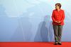 Merkel nævnte i sin velkomsttale, at G20-landene repræsenterer to tredjedele af verdens befolkning, fire femtedele af verdens bruttonationalprodukt og trefjerdedele af verdenshandlen. Foto: Bernd von Jutrczenka/AP