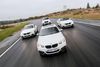 BMW tilbyder tuningsgrej til stort set alle sine modeller – f.eks. disse, 1-serien, 3-serien og X5. Fotos: PR