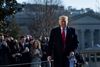 Donald Trump opfordrer til, at der ikke begås vold i fobindelse med de demonstrationer, der er bebudet i forbindelse med Joe Bidens indsættelse som ny præsident i USA. Foto: Brendan Smialowski /AFP