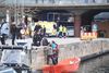 Vandscooterulykken skete ved Langebro i Københavns Havn. Foto: Kenneth Meyer/Polfoto