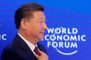 Det er fire år siden, at Kinas præsident Xi Jinping sidst talte til årsmødet i World Economic Forum. Foto: AP/Michel Euler