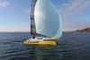 På sin jomfrutur viste Dragonfly 25, at den kunne sejle op til ni knob i næsten ingen vind. Foto: Quorning Boats