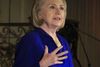 Hillary Clinton, tidligere demokratisk præsidentkandidat, talte mandag ved en konference i New York. Foto: AP/Bebeto Matthews