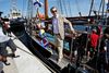 Morten Messerschmidt (DF) på skonnerten ”Halmø”, som Dansk Folkeparti brugte til sit sommertogt i 2013 . Turen kostede i alt 760.000 kr. Arkivfoto: Jens Dresling/Polfoto