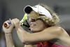 Der var store forventninger til Caroline Wozniacki, som var seedet som nummer fem i årets US Open. En russer – og frisuren – kom i vejen i New York. Foto: Julio Cortez/AP