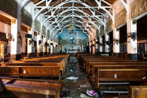 St. Anthony-kirken i Colombo var blandt målene i terrorangrebet. Foto:Jewel SAMAD / AFP)
  