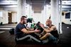 Mohammad Abdel (t.v.) og Abdel Nasser Mustapha er kontanthjælpsmodtagere og går til crossfit i Aarhus i projekt Dusinet. De er som flertallet af kontanthjælpsmodtagere med ikkevestlig baggrund vurderet til hverken at være job- eller uddannelsesparate, og de kan derfor ikke sendes i nyttejob. Deltagerne i projekt Dusinet har bl.a. ADHD, en kriminel løbebane, eller talrige mislykkede uddannelsesforsøg bag sig. Idéen med projektet er, at de unge igennem hård fysisk træning skal få succesoplevelser og struktur på deres liv, så de på sigt kan komme i gang med job eller uddannelse. Arkivfoto: Sebastian Buur Gunwald