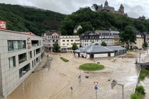 Redningsarbejde i forbindelse med oversvømmelser i Tyskland handler nu og her primært om evakuering.