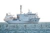 Det russiske forskningsskib "Akademik Ioffe" ligger uden for havnen i Skagen. Foto: Henning Bagger/Ritzau Scanpix