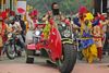 Gurmeet Ram Rahim Singh beskriver sig selv som en spirituel helgen, en sportsmand, et ungdomsikon og en feminist- Foto: Tsering Topgyal