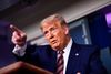 Præsident Trump kaldte under en pressebriefing i Det Hvide Hus de nye oplysninger i New York Times om hans skatteforhold for »fake news«. Foto: Brendan Smialowski/Ritzau Scanpix