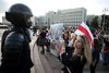 I flere uger har oppositionen i Hviderusland været på gaden i Minsk og andre byer for at protestere mod det officielle resultat af præsidentvalget og den politivold, som demonstrationerne er blevet mødt med. Arkivfoto: Handout./Reuters