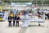 Torsdag blev dronen officielt overdraget på fabrikken i Tyrkiet til de litauiske repræsentanter. Foto: Baykar via Reuters