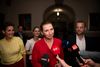 Sidste år blev Mette Frederiksen enig med Morten Østergaard (R), Pia Olsen Dyhr (SF) og Pernille Skipper (EL) om det såkaldte forståelsespapir, der muliggjorde dannelsen af en regering. Foto: Anthon Unger/Ritzau Scanpix