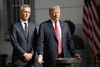 USA's præsident Donald Trump, i selskab med Natos generalsekretær Jens Stoltenberg, taler til pressen før topmøde i Belgien. Foto: Pablo Martinez Monsivais/AP